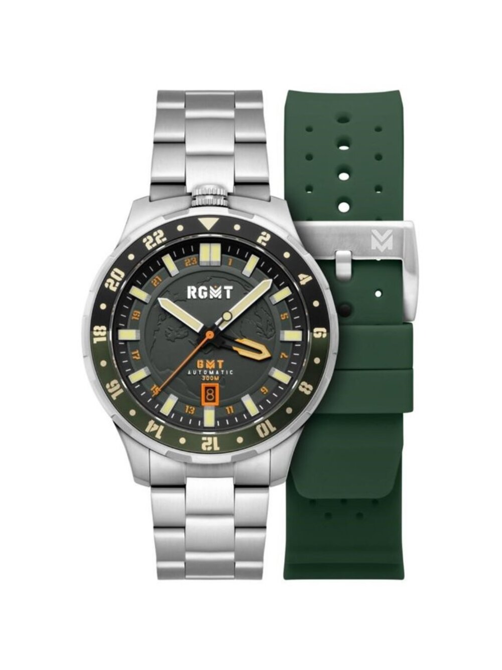 NWT Rgmt Globemaster Automatic Green Dial Men's Watch